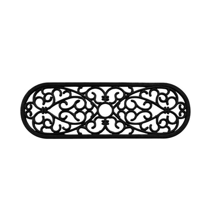 10" X 30" Black Rubber Outdoor Door Mat
