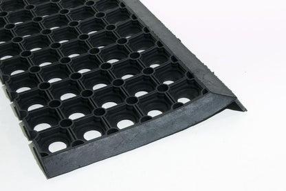 10" X 30" Black Rubber Outdoor Door Mat