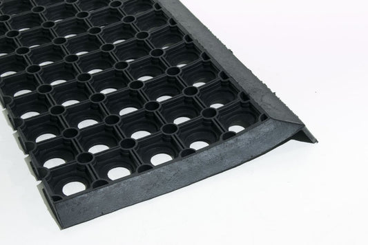 10" X 30" Black Rubber Outdoor Door Mat