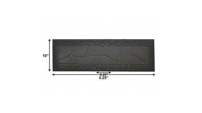 10" X 33" Black Rubber Outdoor Door Mat