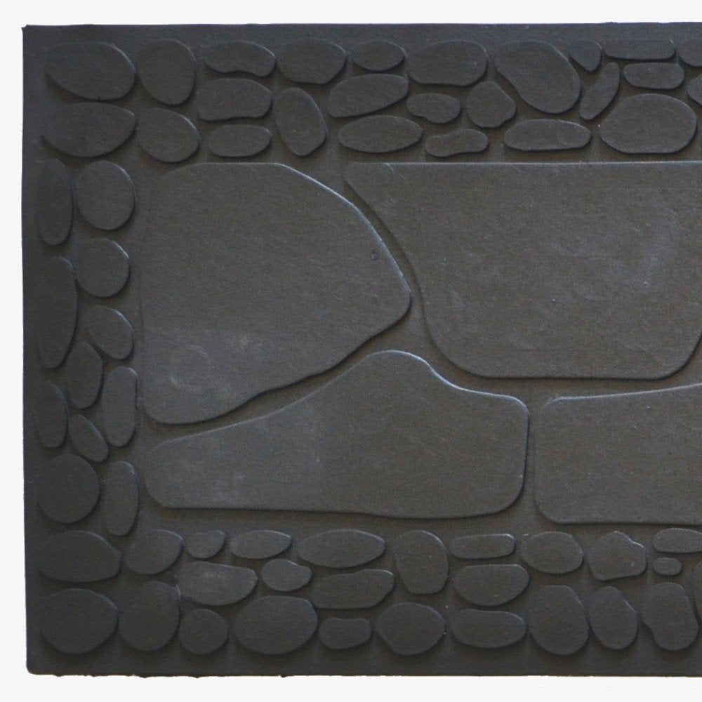 10" X 33" Black Rubber Outdoor Door Mat