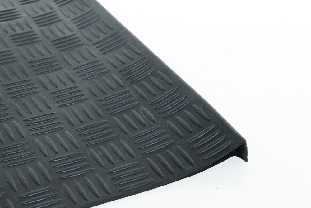 9" X 30" Black Rubber Outdoor Door Mat
