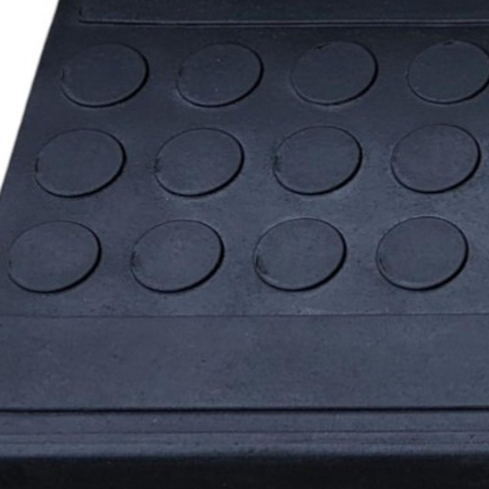9" X 30" Black Rubber Outdoor Door Mat