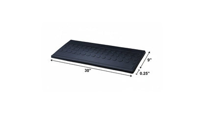 9" X 30" Black Rubber Outdoor Door Mat