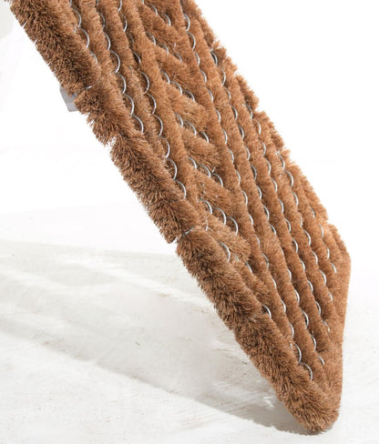 16" X 24" Brown Coir Geometric Outdoor Door Mat