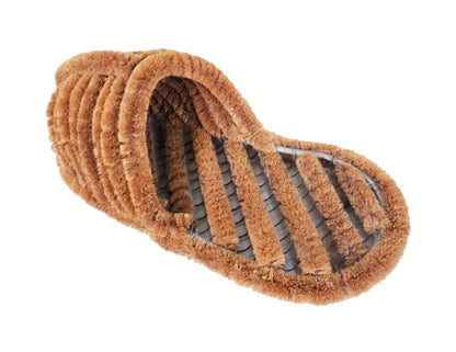 8" X 19" Brown Coir Outdoor Boot Scraper