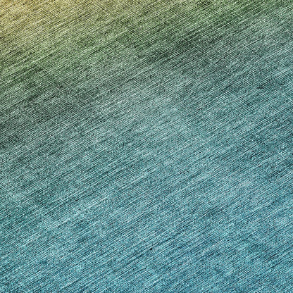 9' X 12' Brown Blue And Taupe Ombre Washable Indoor Outdoor Area Rug