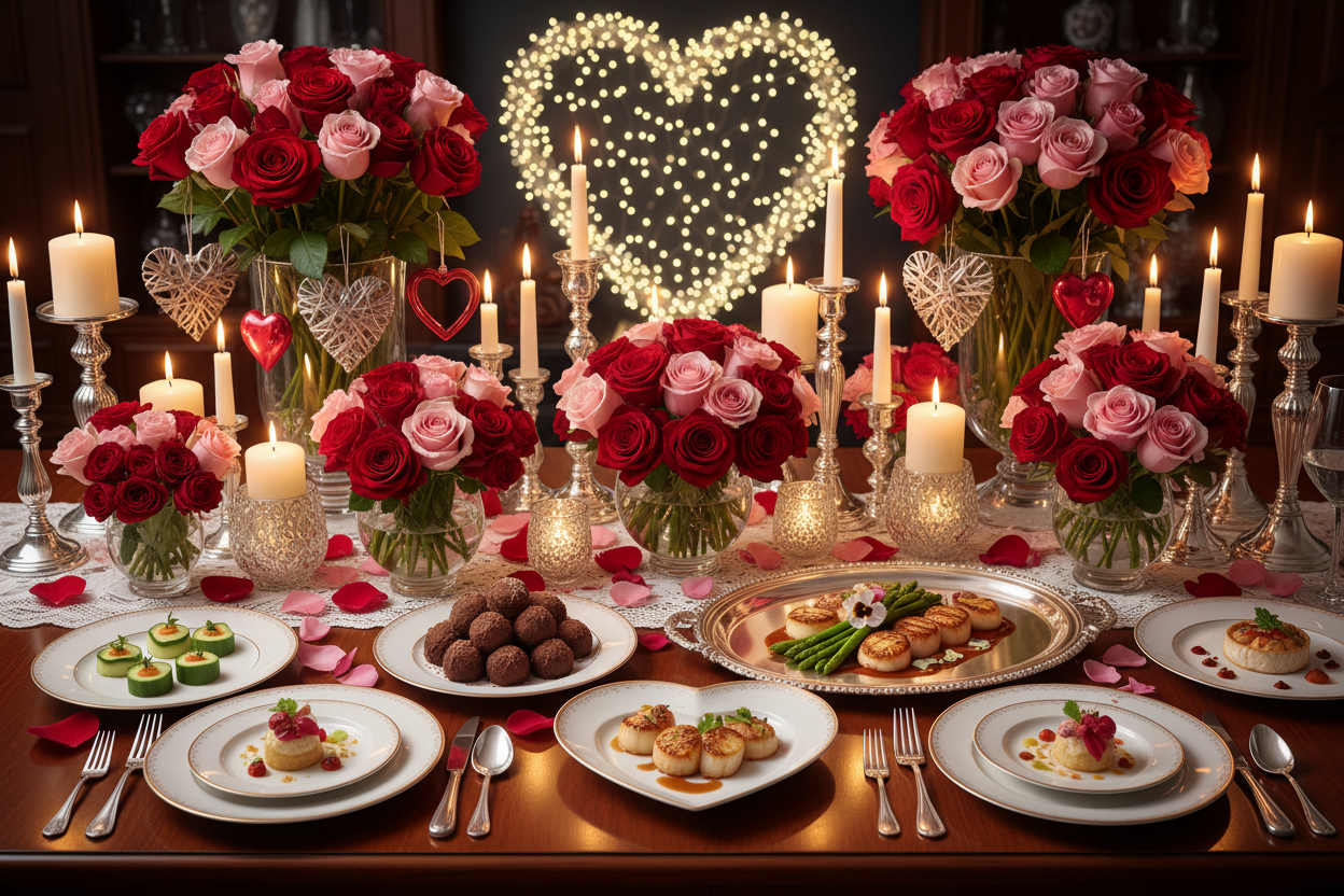 Valentine Celebration with no wine glass